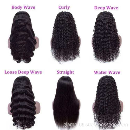 Annione Wholesale Human Hair Wigs water Wave 13x4 Lace Wig,Hot Selling 150% Density Unprocessed Raw Remy Hair Wigs For Women